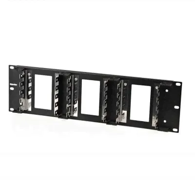 Рама KR-19-FRAME-FL-150; 19дюйм для крепления 15 плинтов для телефонии 3U Hyperline 23206-0