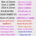 🛍 YFTK dvarw mtl fl 415 DEAD RABIT 3 bskr mini v3 siren ARBITER v2 Taifun zeus x mesh siren v4 wasp nano емкость, запасные части