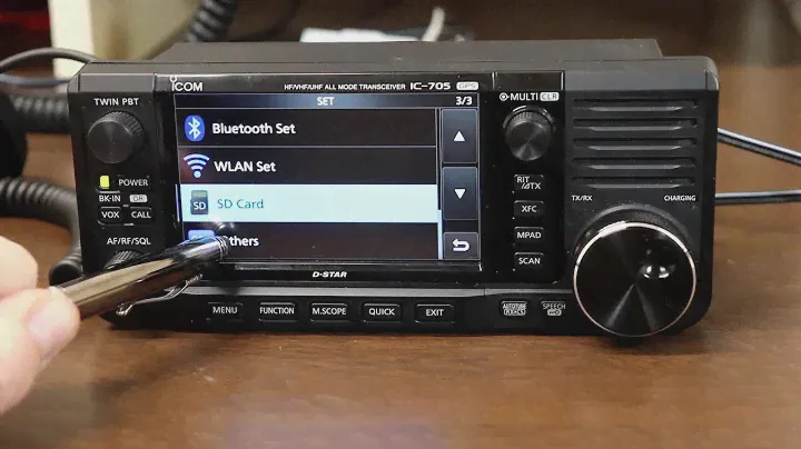 Icom IC-705 A to Z #1  Initial radio setup