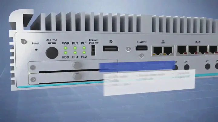 Axiomteks eBOX671 521 FL Fanless Embedded System with 8th Gen Intel® Core™ 4 CH PoE MXM Module