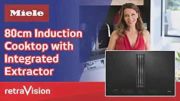 Miele 80cm Induction Cooktop with Integrated Extractor KMDA7774FL