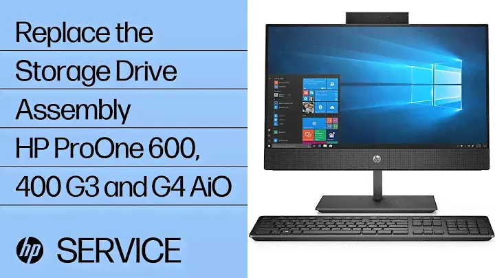 Replace the Storage Drive Assembly | HP ProOne 600, 400 G3 and G4 AiO | HP