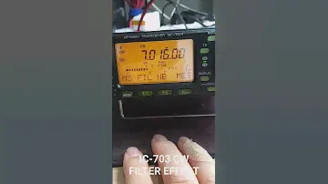ICOM IC-703 FL-73A CW FILTER INSTALL EFFECT