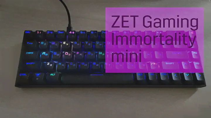 Микрообзор режимов подсветки ZET Immortality mini + чуток тайпинга
