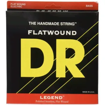 Струны для Бас-гитары 45-105 DR FL-45 Flat Wound-0