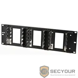 Hyperline KR-19-FRAME-FL-150 Рама 19" для крепления 15 плинтов для телефонии, 3U