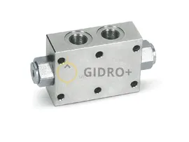 V0187-VBPDE 3/8 FL — L3=62 — двусторонний гидрозамок, фланцевый монтаж