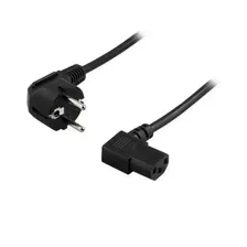Кабель питания Filum CEE 7/7- С13, 3х0.75мм², 220В, 10A, 2200 Вт, чёрный, 1.8м FL-PC10-EU-C13A-1.8M