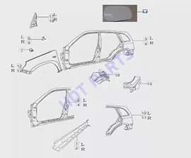 КРЫЛЬЯ БОКОВИНА КУЗОВА для Chery TIGGO FL