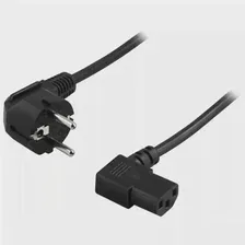 Кабель питания Filum FL-PC10-EU-C13A-1.8M CEE 7/7- С13 угловая, 3х0.75мм², 220В, 10A, чёрный, 1.8м