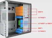 Корпус для ПК с БП FOXLINE FL-815 (FL-815-FZ450R)