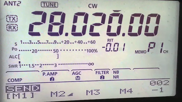 Icom 7410 CW keyer test