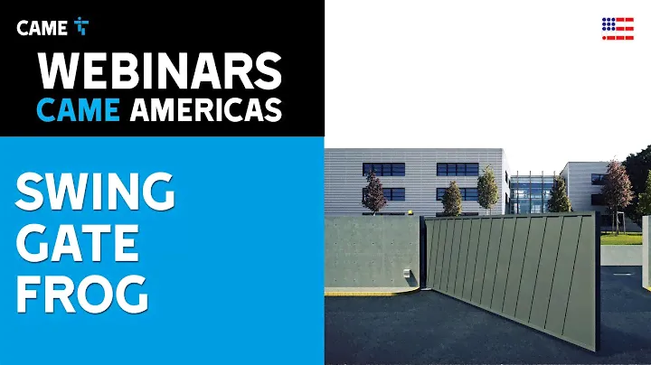 🔹🔹 Webinar Swing Gate FROG 🔹🔹