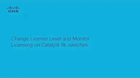 Changing License and Monitoring License on Cat9k