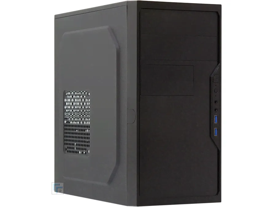 Корпус MiniTower mATX, Foxline FL-733 (FL-733-FZ450R-U32) Black 450W-2