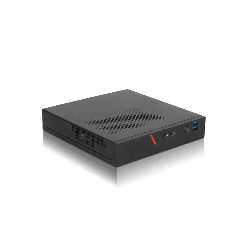 МиниПК/ Foxline FL-L500-AD120-610-D65 miniPC, black, w/adapter 19V 120W, w/2xUSB3.0, HDA, VESA, CPU cooler, w/powe
