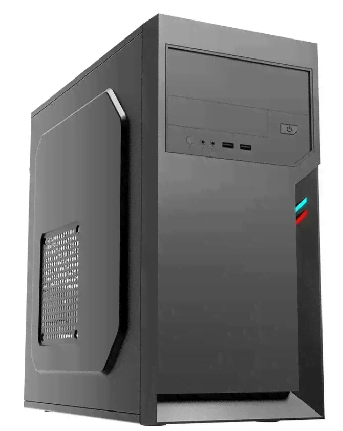 Корпус FoxLine FL-702-U32 Mini Tower чёрный, FL-702-U32