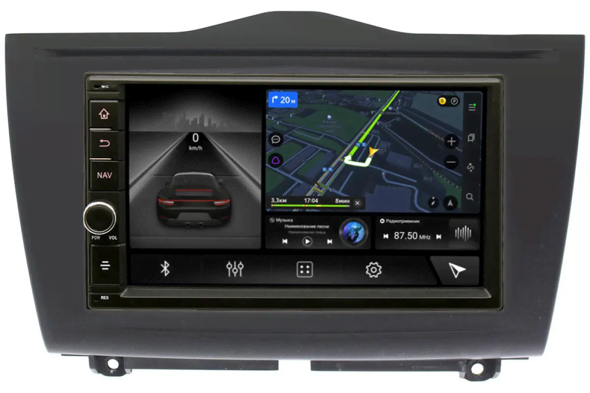 Магнитола в штатное место 2 din Lada Granta FL I 2018-2022 Canbox 5602-RP-LDGRFL-75 на Android 10 (4G-SIM, 3/32, DSP, IPS) С крутилкой-0