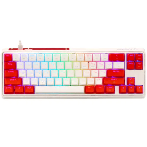 Клавиатура проводная+беспроводная ARDOR GAMING Caster [AG-FL-Ca68GY-W-SH-G-WL]-0